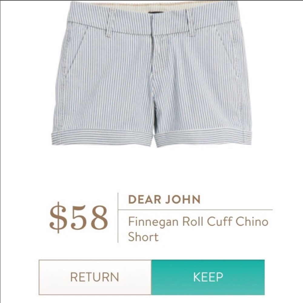 Stitch Fix Dear John Finnegan Roll Cuff Chino